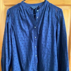 Jcrew long sleeved blouse